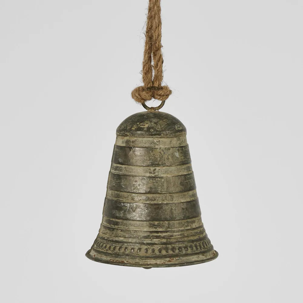 Zinc Patina Hanging Bell - medium